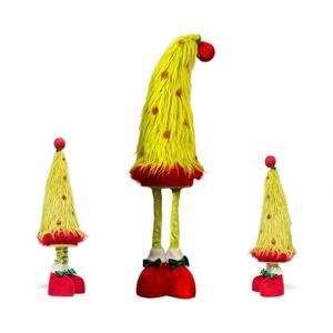 Standing Christmas Tree Gnome Plush 25–35" Adjustable Retractable Legs Decor